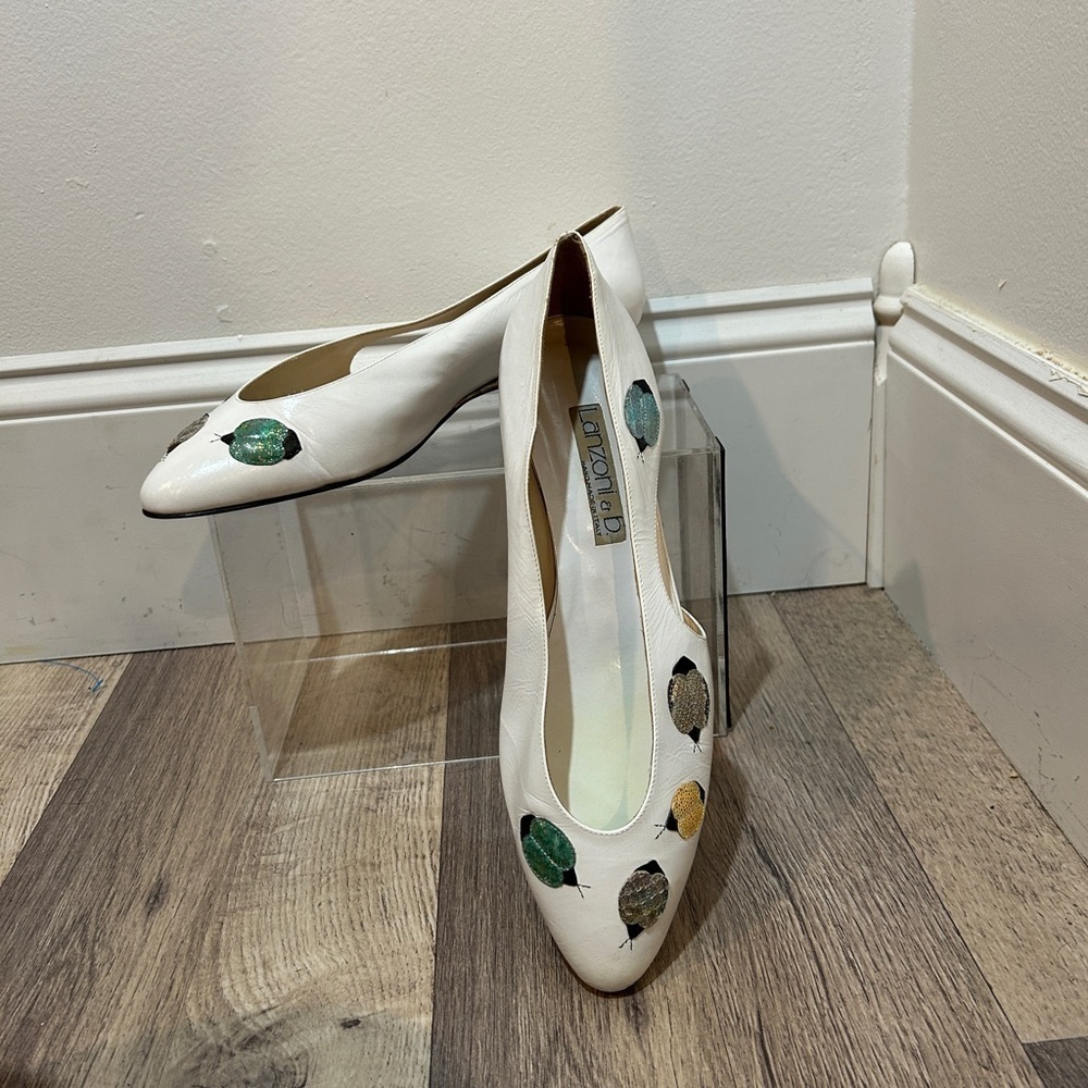 Lanzoni & B vintage kitten heel shoes size 42 - Picture 2 of 12